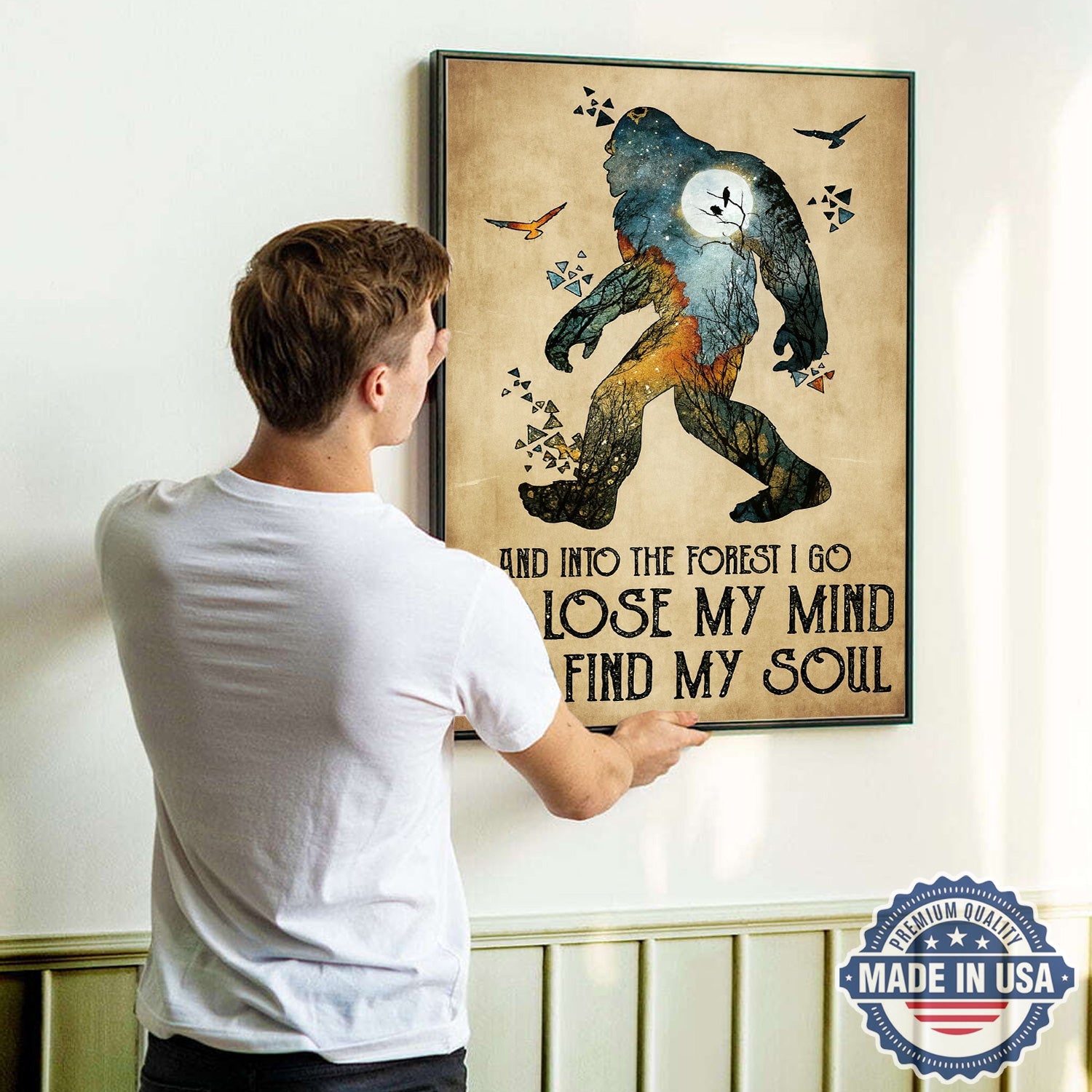 And Into the Forest I Go – To Lose My Mind and Find My Soul Canvas Wall Art