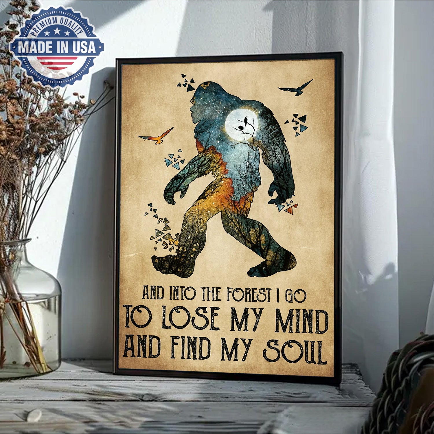 And Into the Forest I Go – To Lose My Mind and Find My Soul Canvas Wall Art