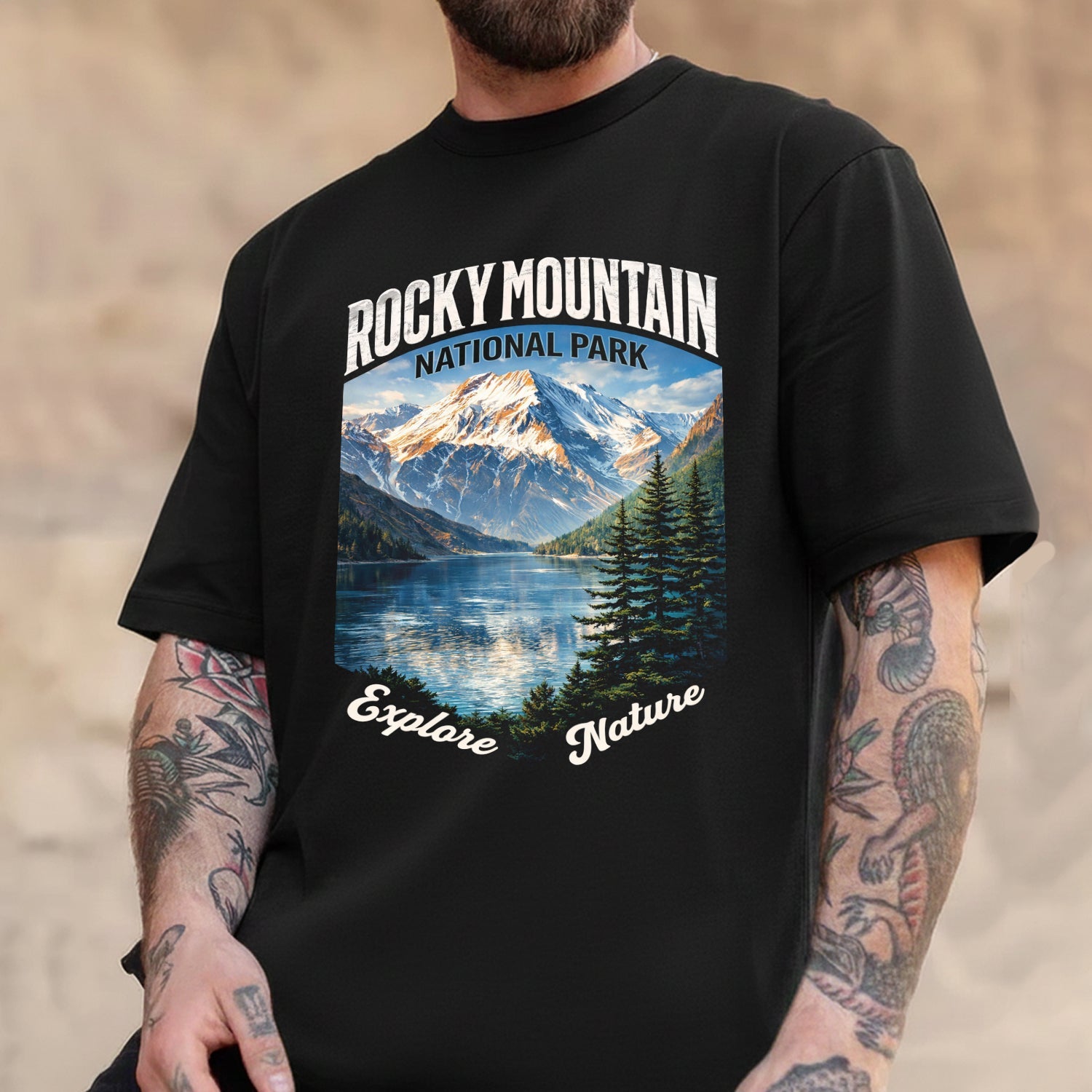 Rocky Mountain National Park T-Shirt – Scenic Nature T-Shirt, Hiking & Outdoor Lover Gift