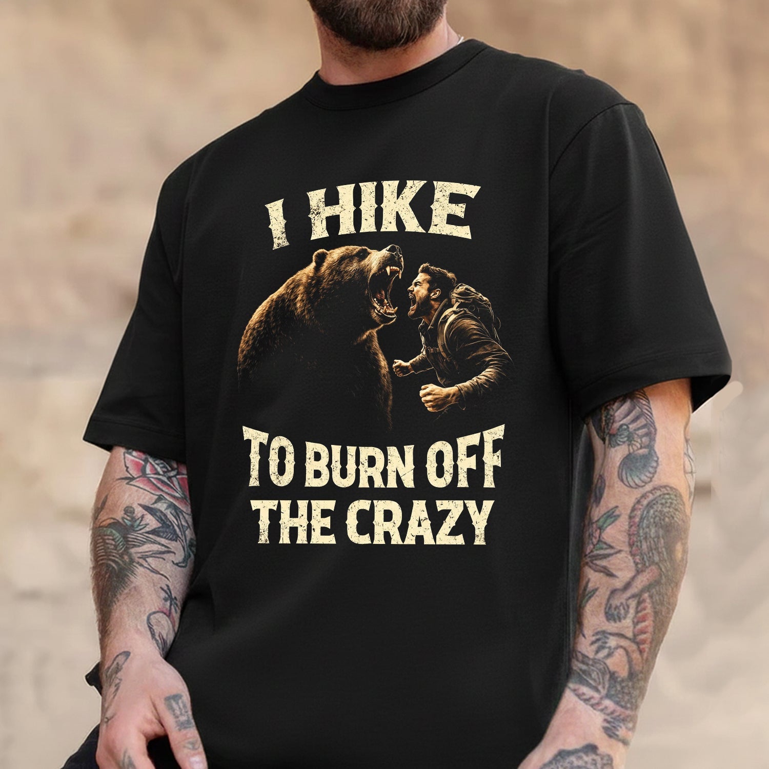 I Hike to Burn Off the Crazy Funny Hiking T-Shirt