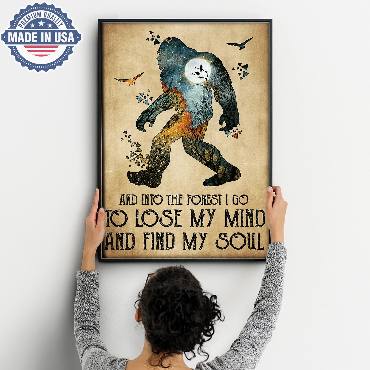 And Into the Forest I Go – To Lose My Mind and Find My Soul Canvas Wall Art