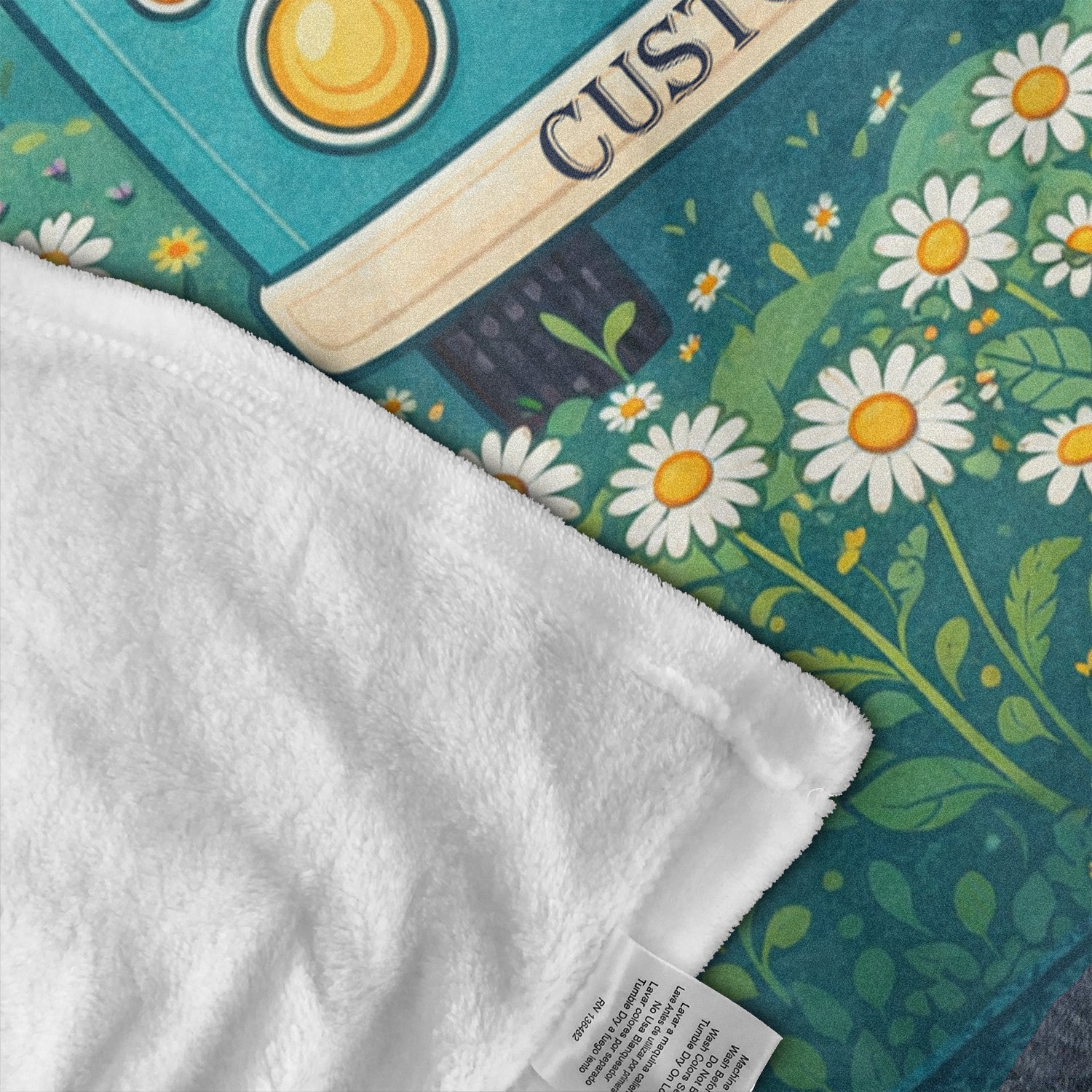 Personalized Boho Camper Van Blanket – Custom Name Mushroom Peace Van Throw for Hippie & Boho Lovers