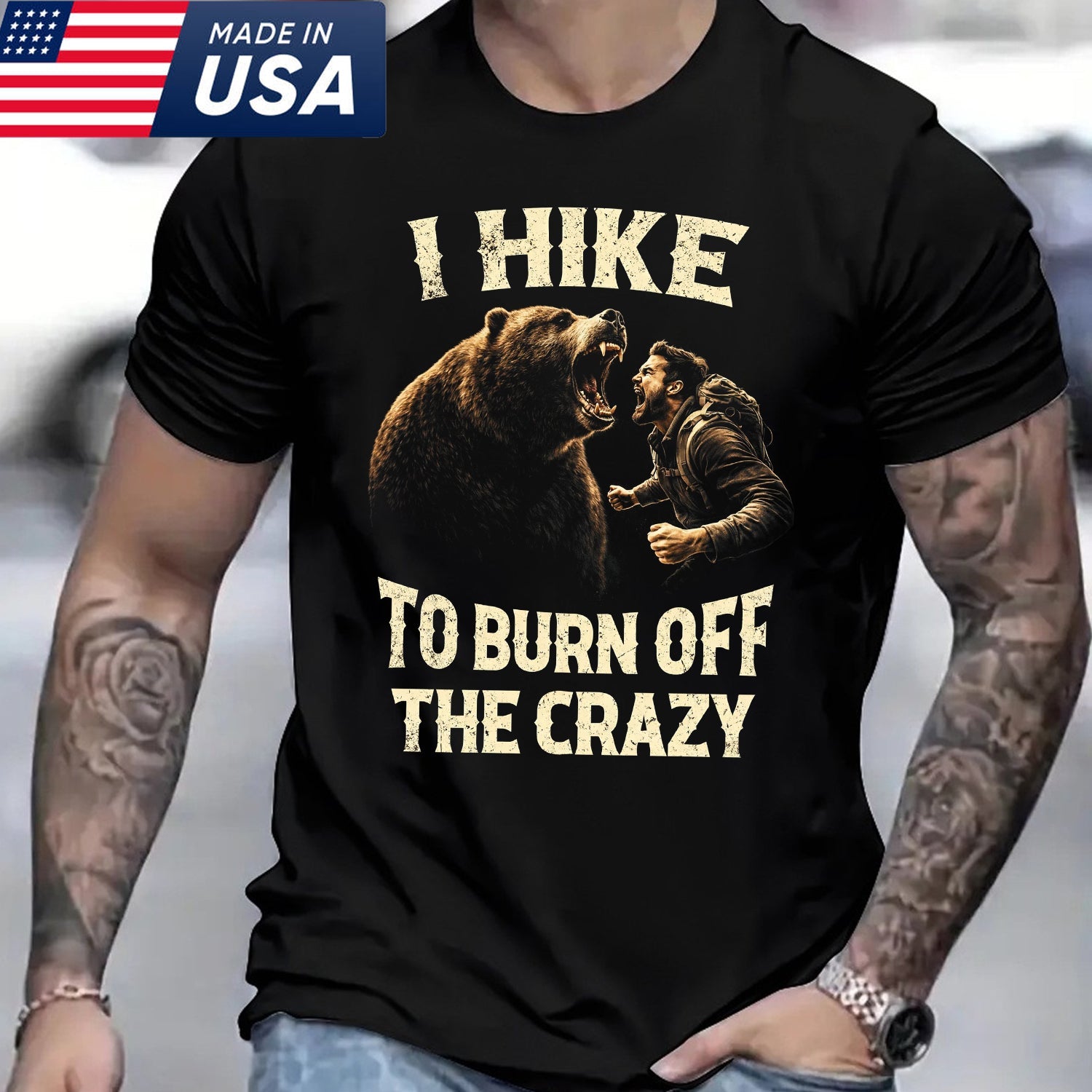 I Hike to Burn Off the Crazy Funny Hiking T-Shirt