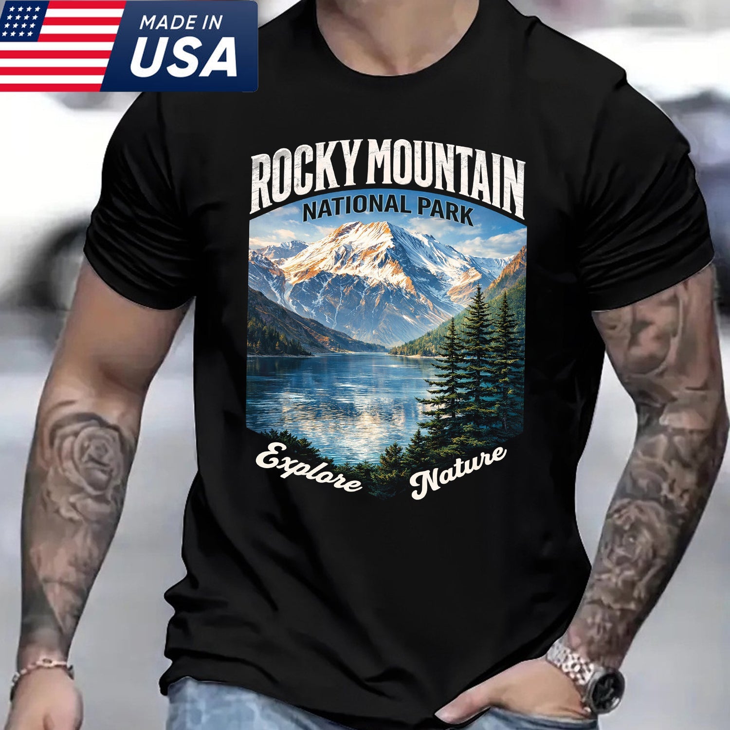 Rocky Mountain National Park T-Shirt – Scenic Nature T-Shirt, Hiking & Outdoor Lover Gift