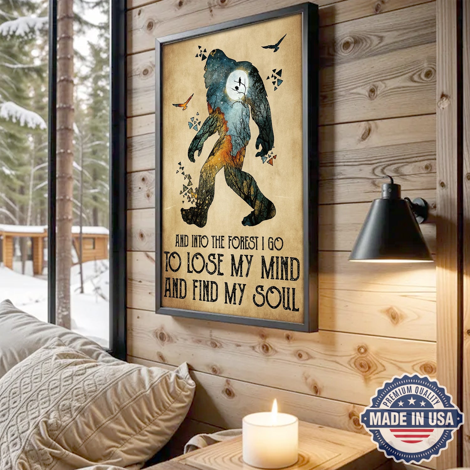And Into the Forest I Go – To Lose My Mind and Find My Soul Canvas Wall Art