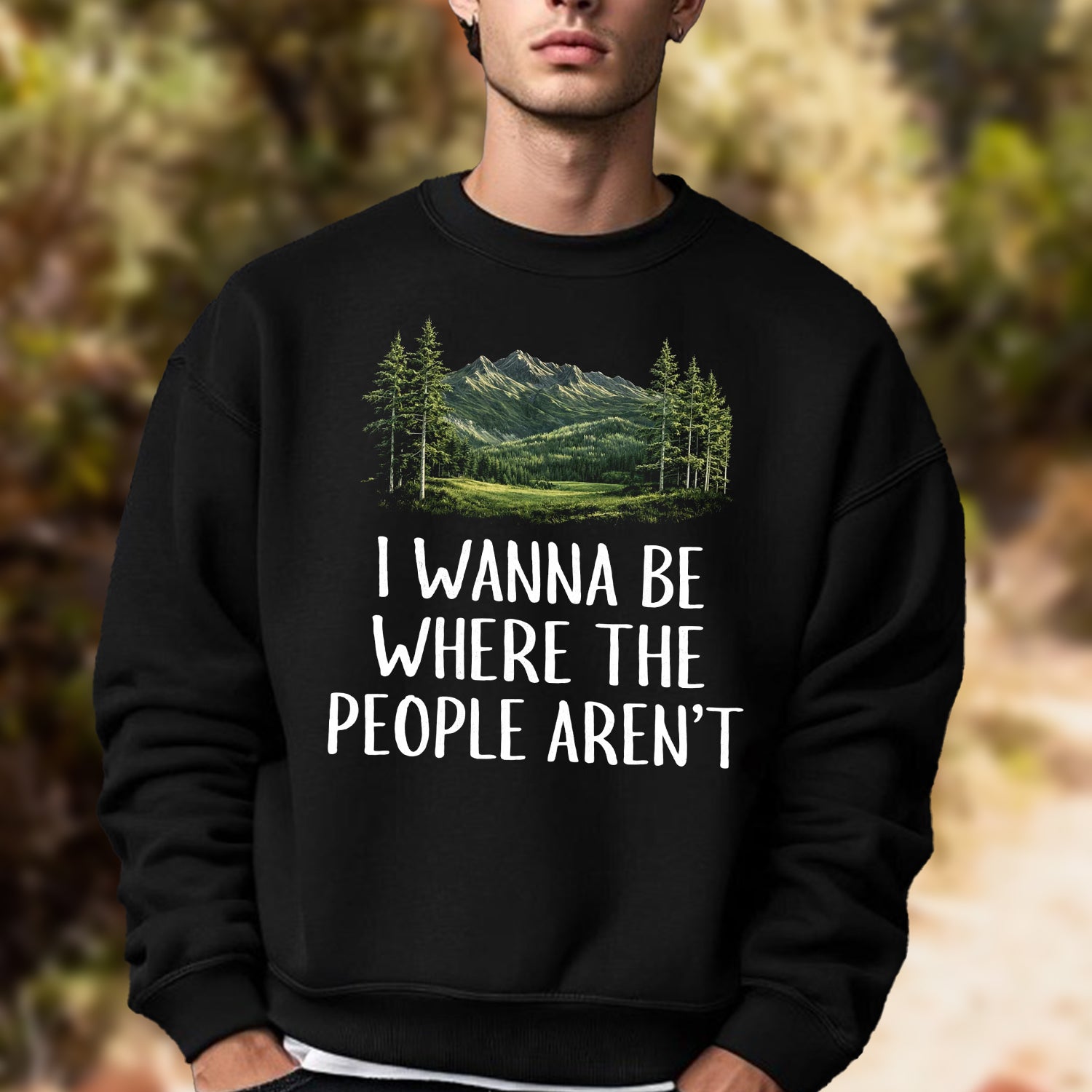 I Wanna Be Where the People Aren’t Camping Graphic T-Shirt