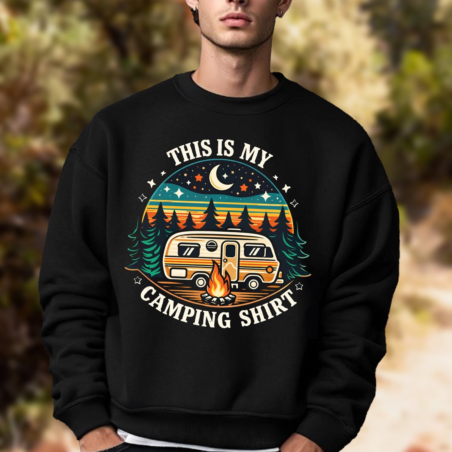 This Is My Camping Shirt – Funny Camping T-Shirt for Camp Lovers, Outdoor Life, RV & Campfire Vibes
