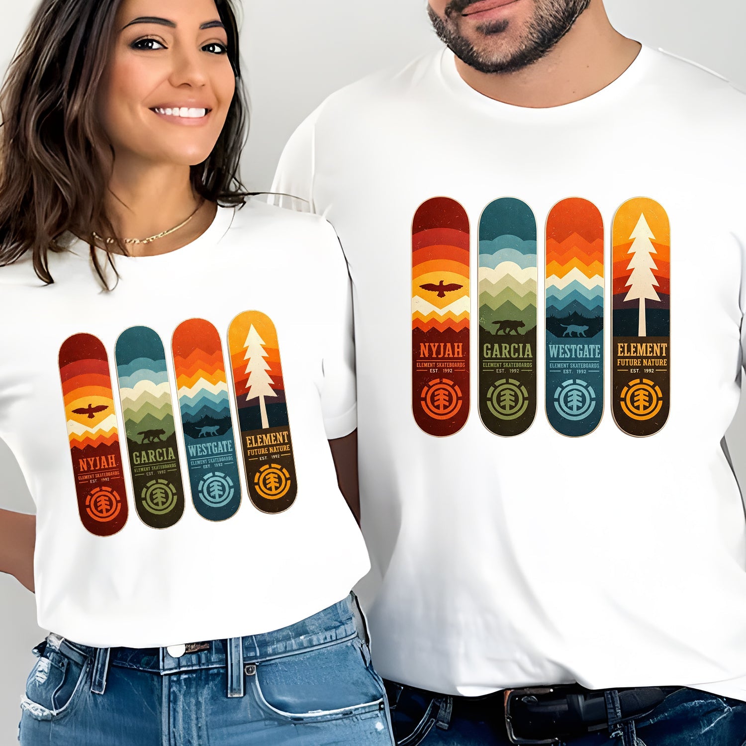Vintage Skateboard Nature T-Shirt – Retro Outdoor Skate Graphic Tee for Skaters & Nature Lovers