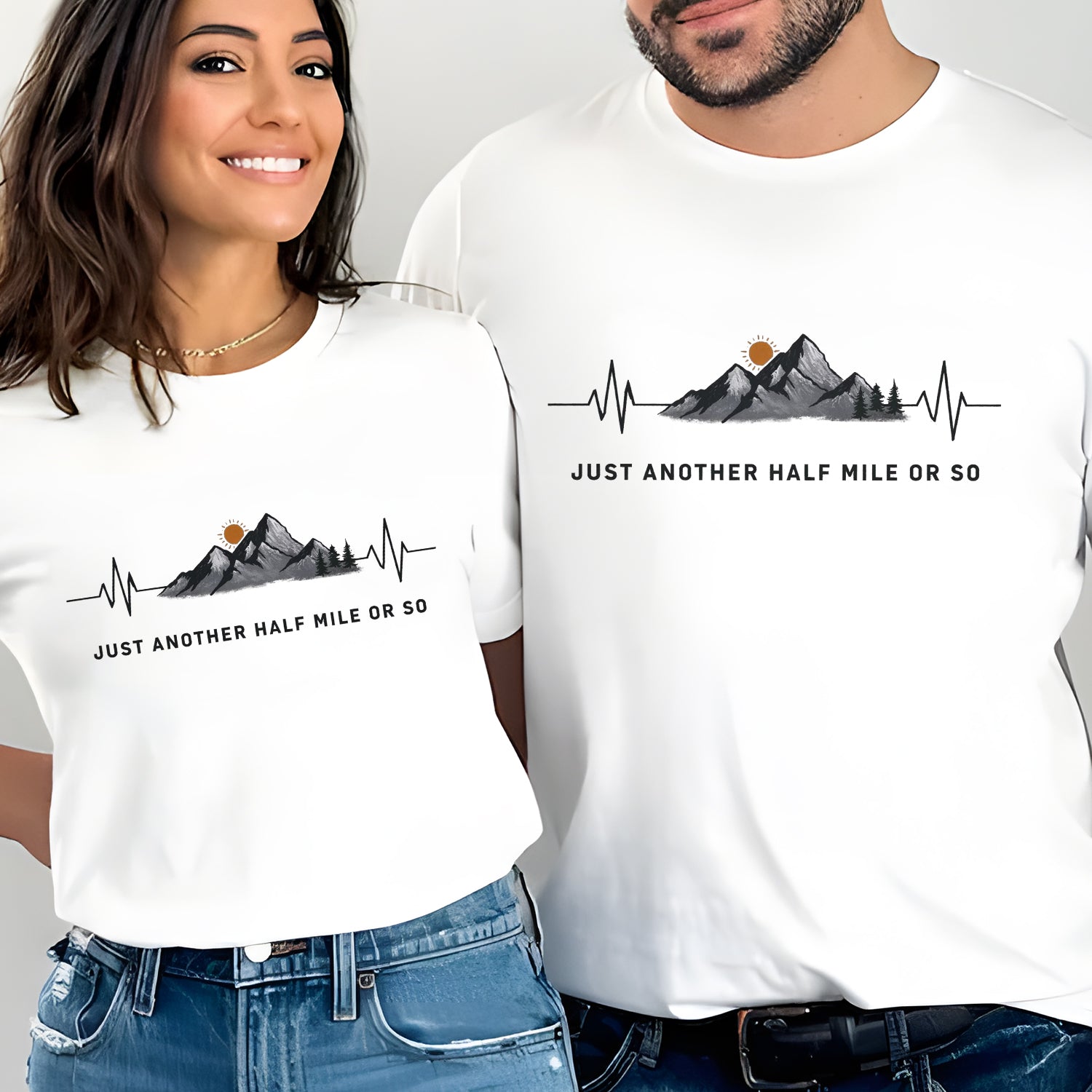 Just Another Half Mile or So T-Shirt – Mountain Hiking Graphic Tee for Trail & Outdoor Lovers