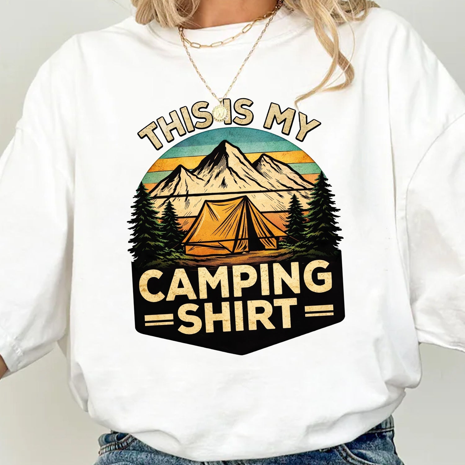 This Is My Camping T-Shirt – Funny Outdoor Tee for Camp Lovers, Hikers & Weekend Nature Addicts