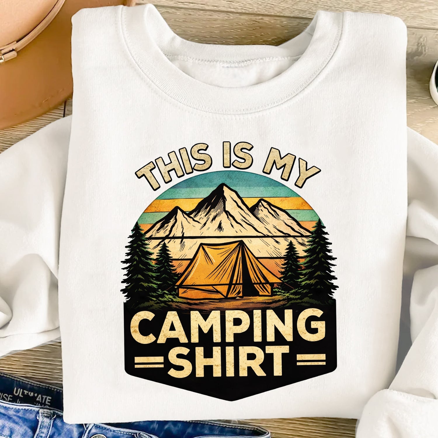 This Is My Camping T-Shirt – Funny Outdoor Tee for Camp Lovers, Hikers & Weekend Nature Addicts