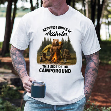 Drunk Camp Legends – Wild Bear Campground Party T-Shirt