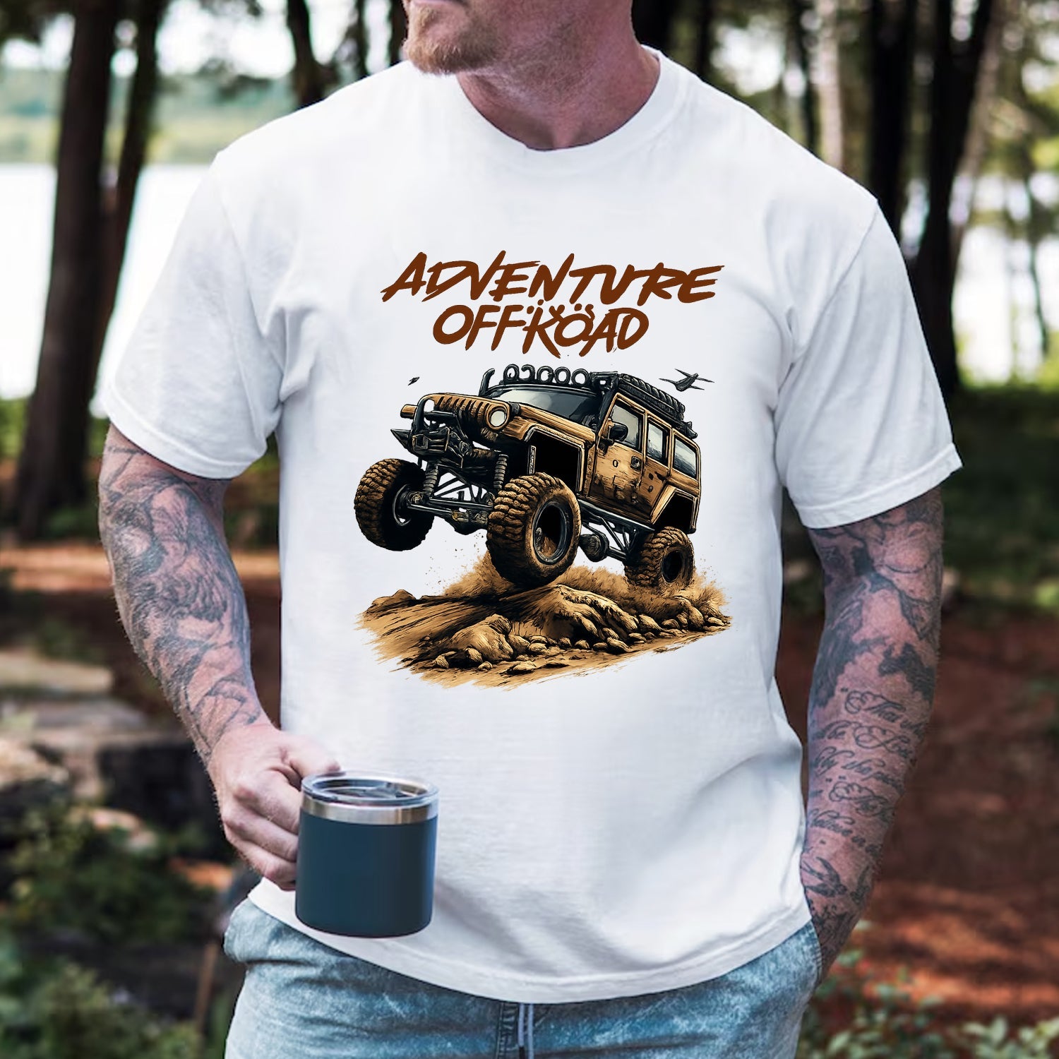 Adventure Offroad Jeep T-Shirt – Rugged Mountain Trail Graphic Tee for Off-Road Lovers
