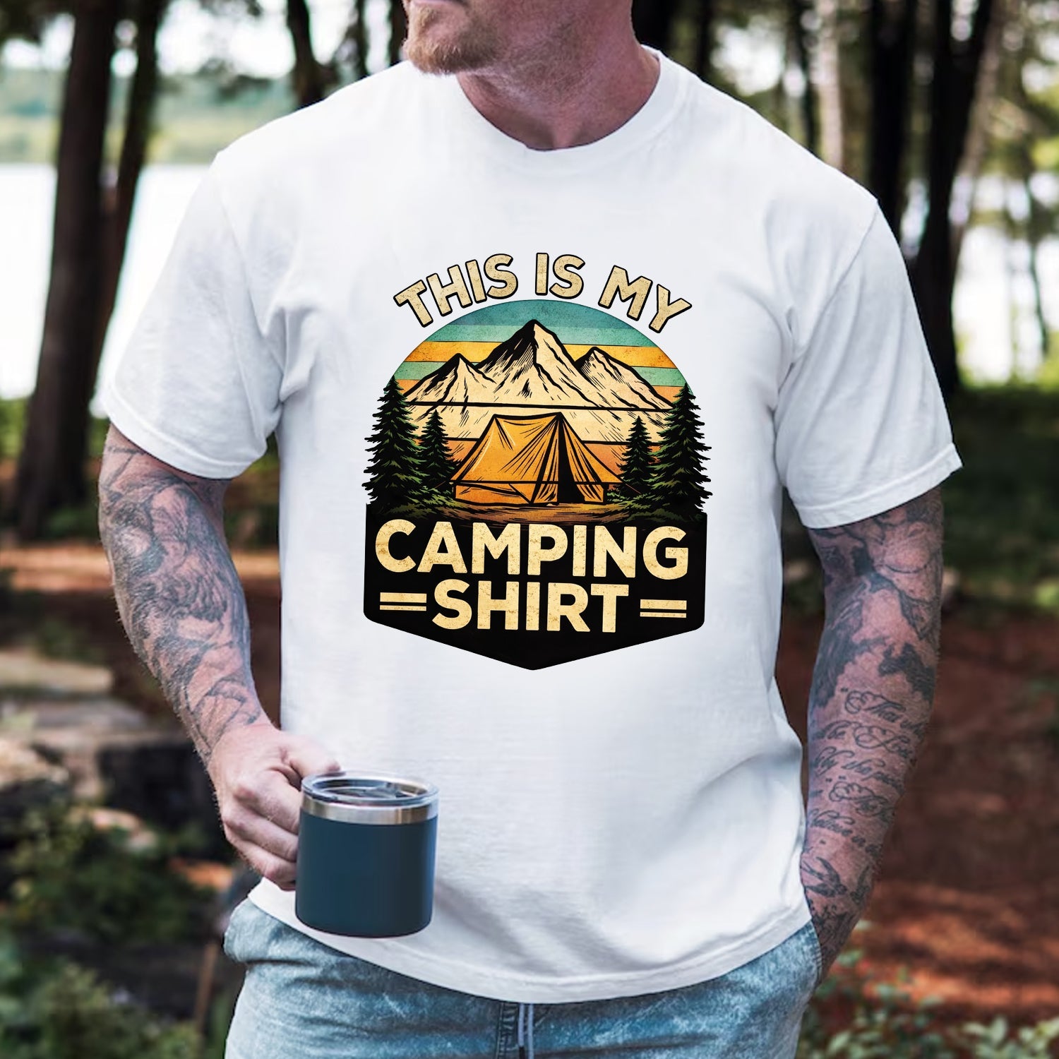 This Is My Camping T-Shirt – Funny Outdoor Tee for Camp Lovers, Hikers & Weekend Nature Addicts
