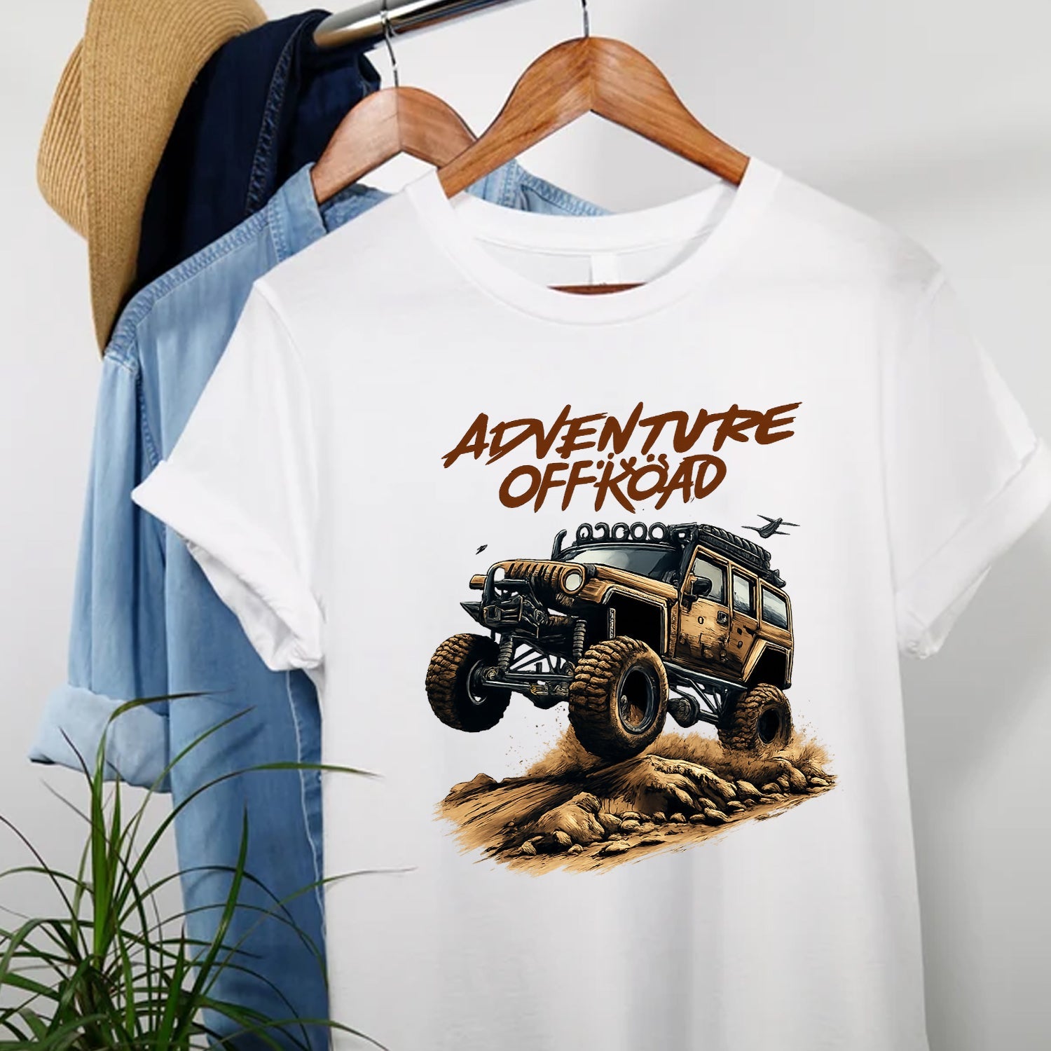 Adventure Offroad Jeep T-Shirt – Rugged Mountain Trail Graphic Tee for Off-Road Lovers