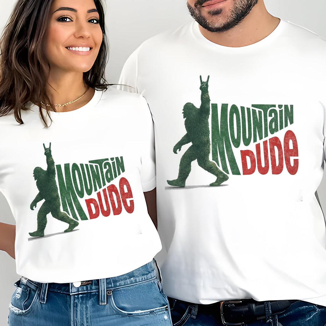 Mountain Dude T Shirt – Funny Bigfoot Hiking Camping Tee for Men, Outdoor Adventure Shirt
